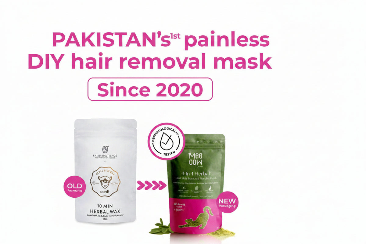 4-in-1 Meow Herbal Hair Removal Wax Powder Mask