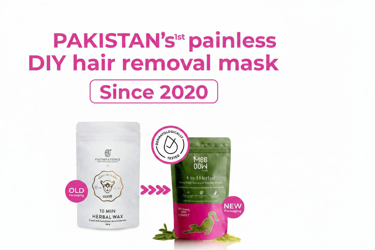 4-in-1 Meow Herbal Hair Removal Wax Powder Mask