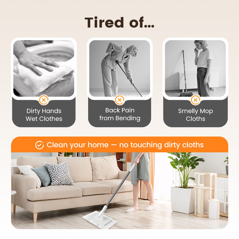 Retractable and Multifunctional Cleaning Mop