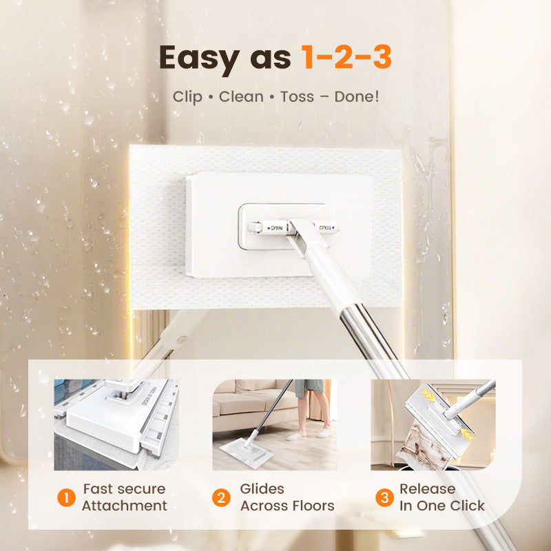 Retractable and Multifunctional Cleaning Mop