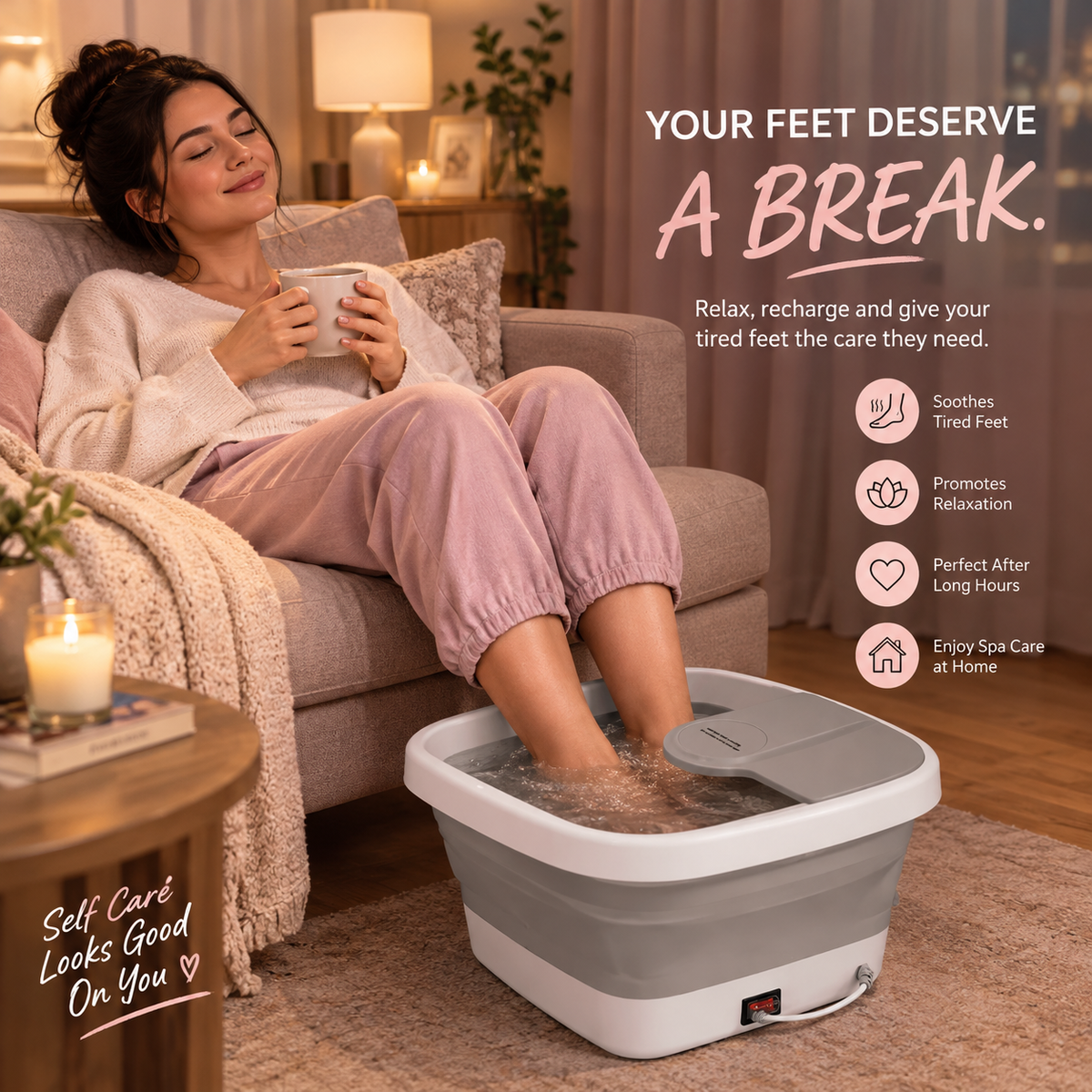Portable Electric Foot Spa Tub