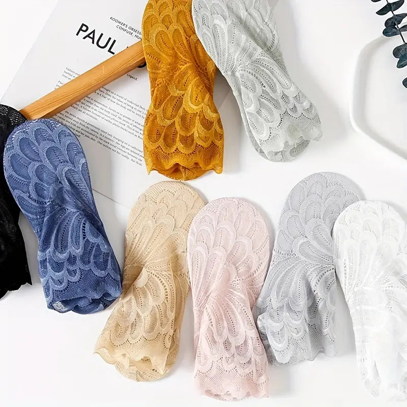 Women Floral Lace Sock