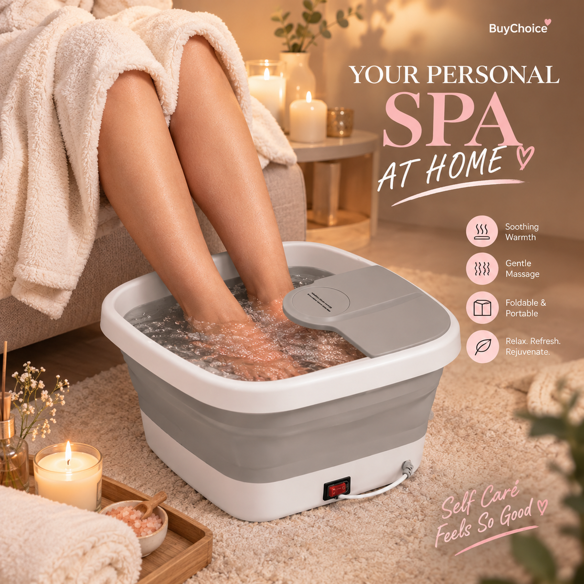 Portable Electric Foot Spa Tub