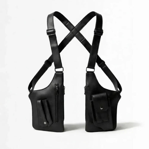 Adjustable Medieval Leather Harness Holster Bag