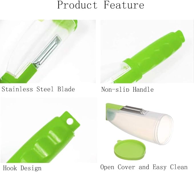 Multifunctional vegetable and fruit storage peeler
