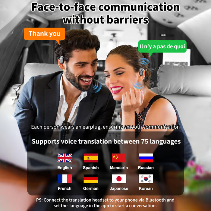 AI Translation Earphones (Fit iOS & Android)
