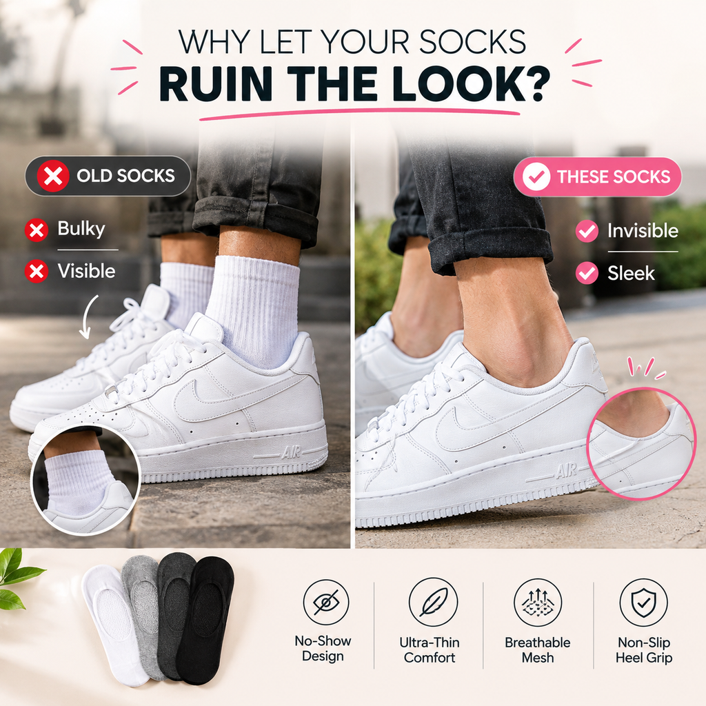 🔥Ultra Thin Liner Non Slip No Show Socks