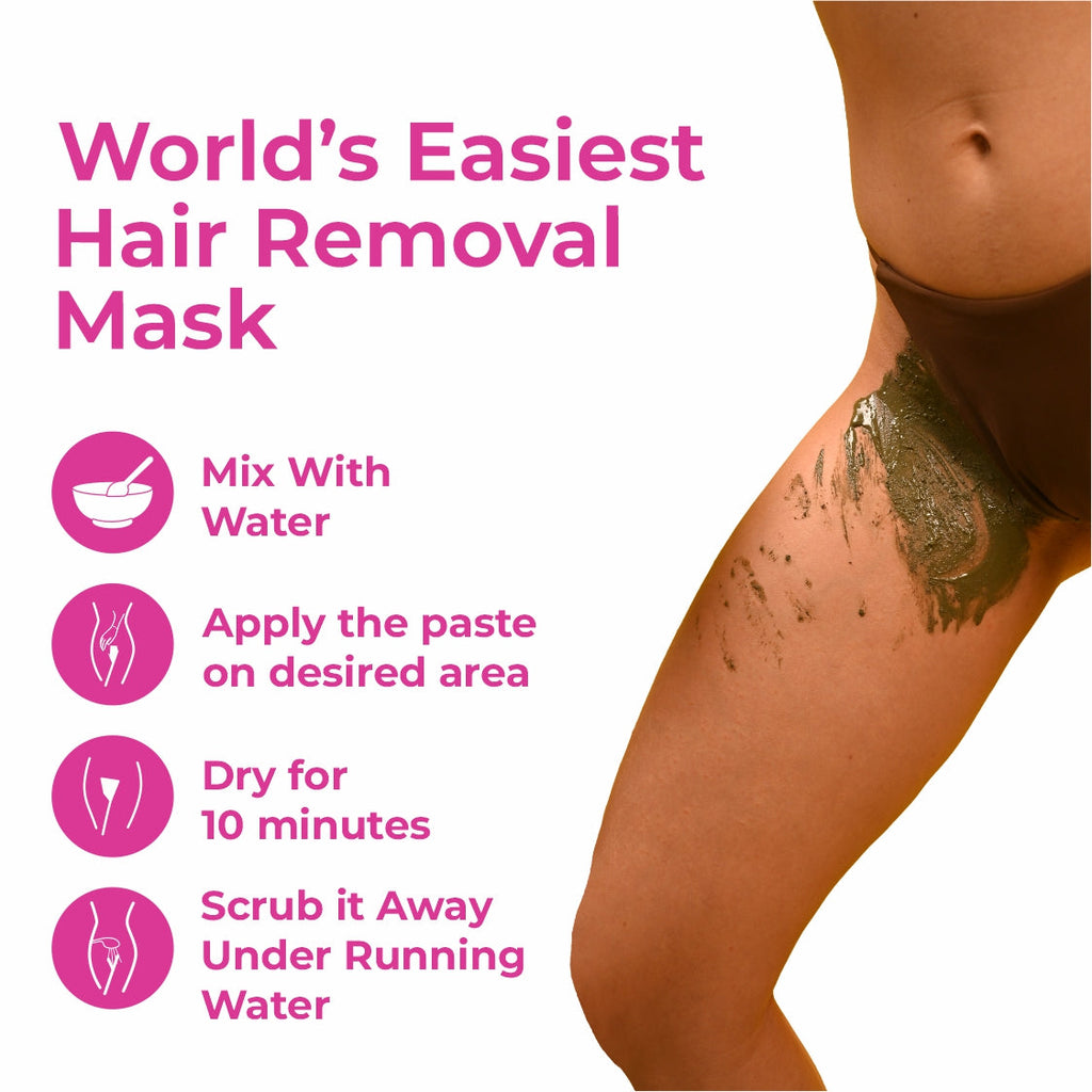 4-in-1 Meow Herbal Hair Removal Wax Powder Mask