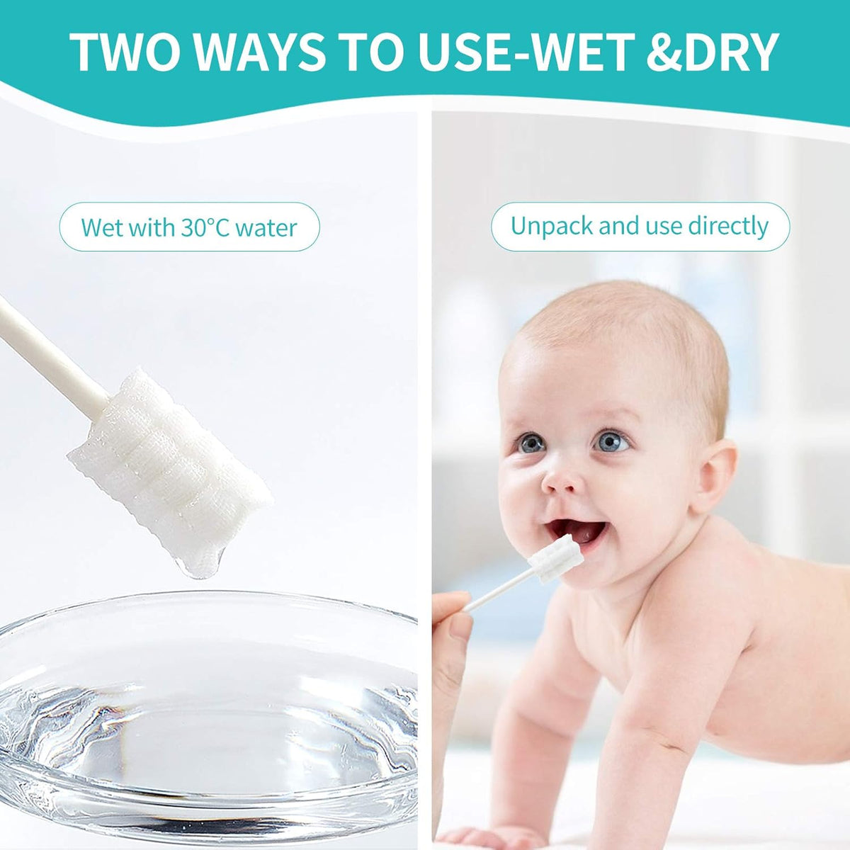 Imported Baby Oral Cleaning Gauze Sticks