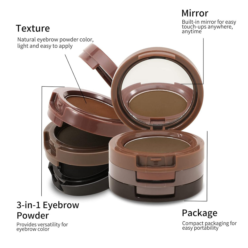 Flawless 3in1  Brow, Blush and Highlighter Powder Kit