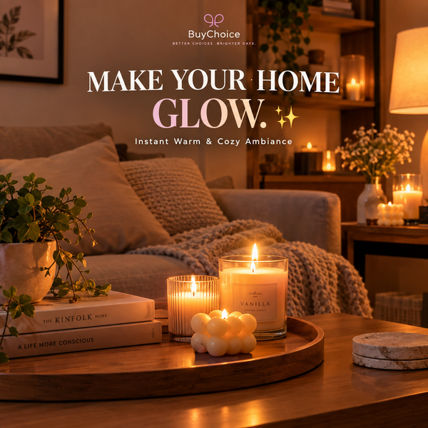 3Pcs Led Flameless Candles Acrylic Golden