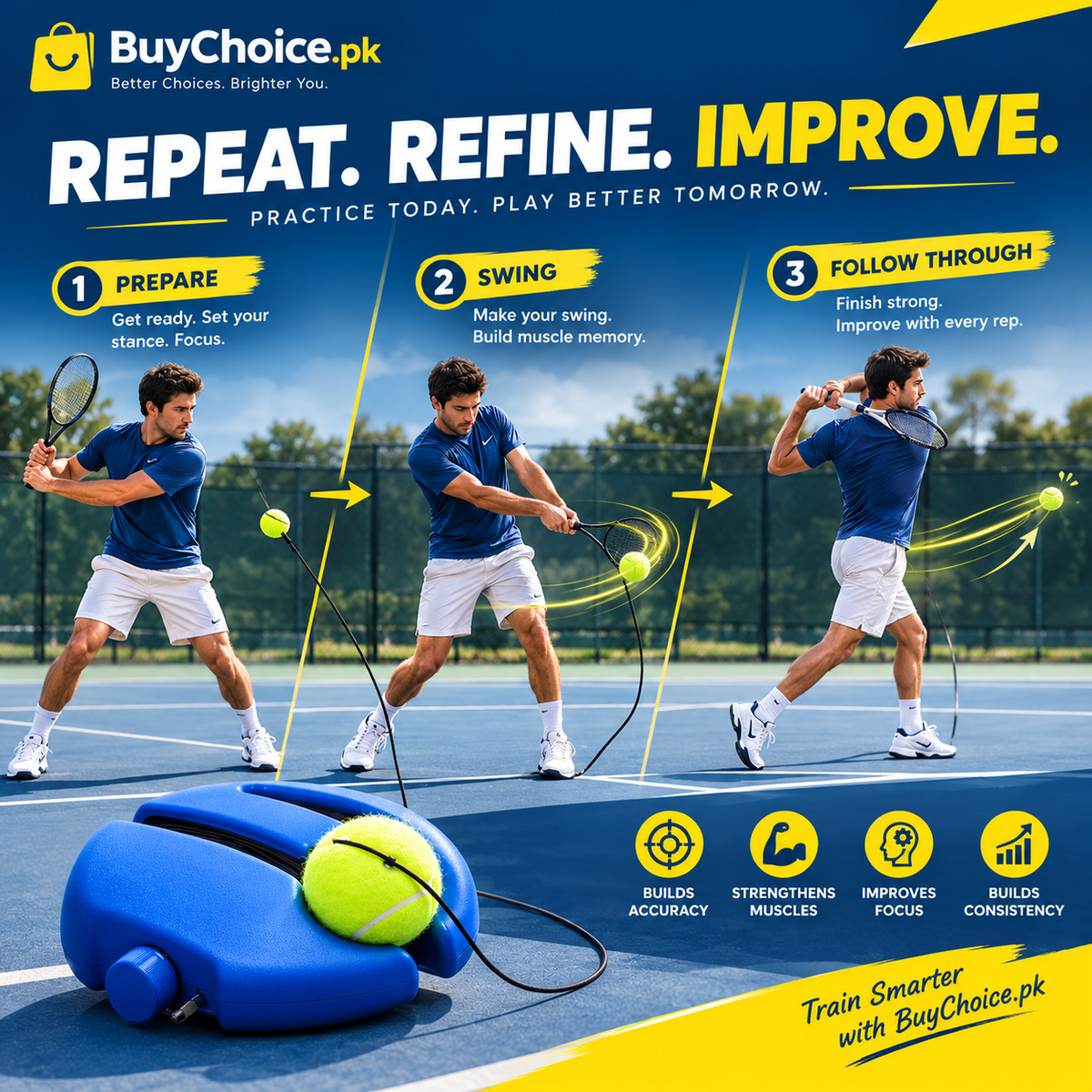Professional Tennis Swing Training Tool