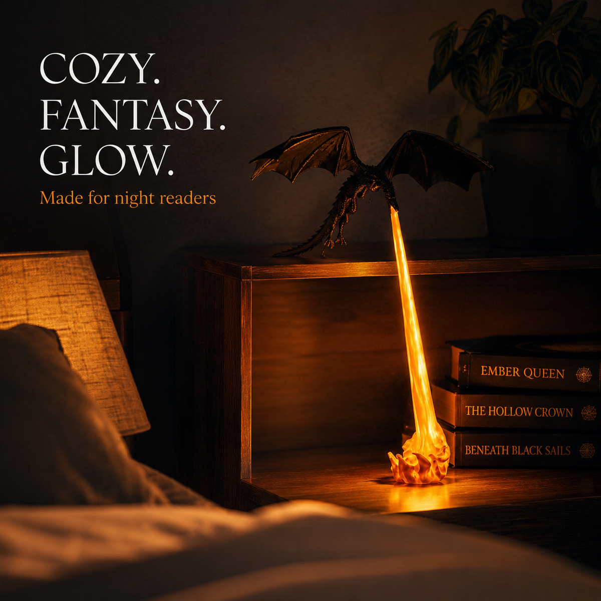 The Shelf Dragon-LED Book Guardian