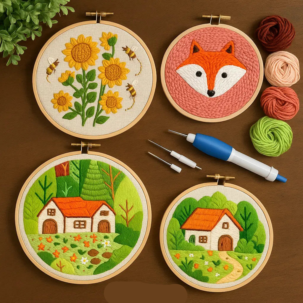 Punch Needle Embroidery Kit