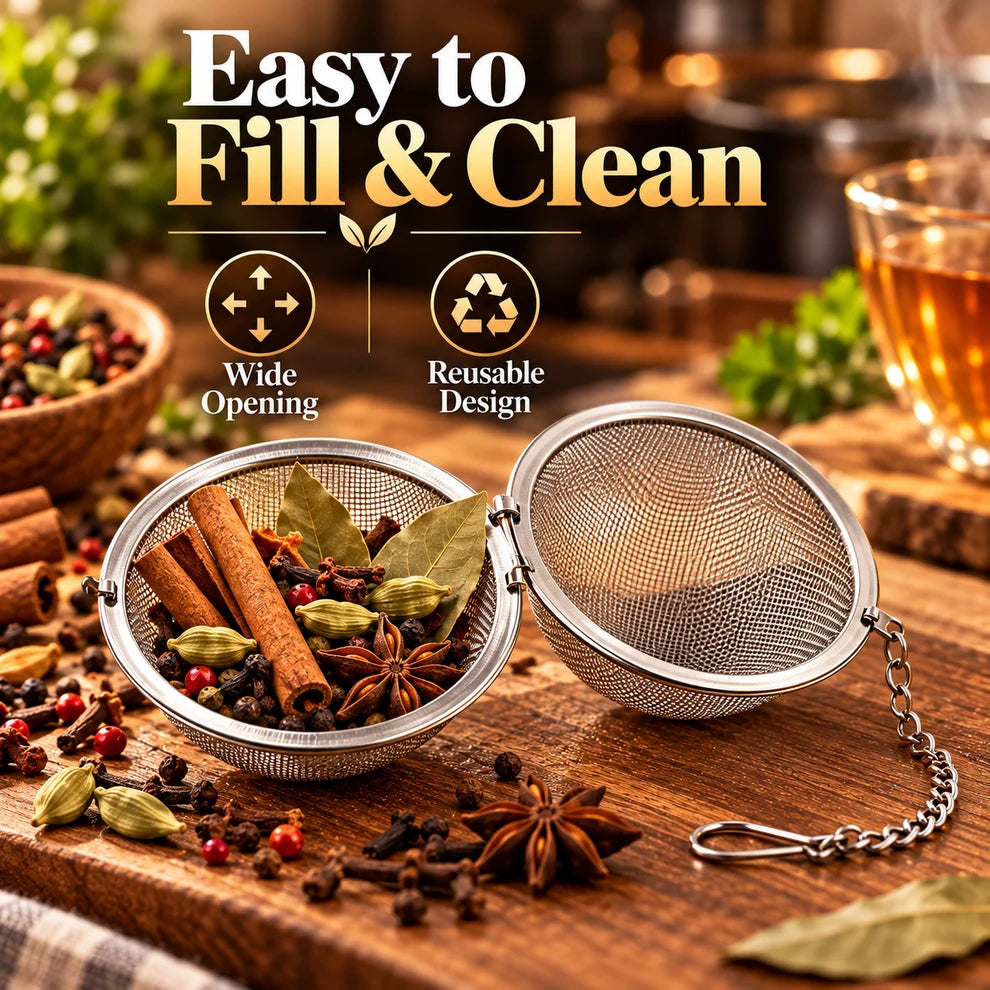 Portable Eco-Friendly Stainless Steel Tea Infuser