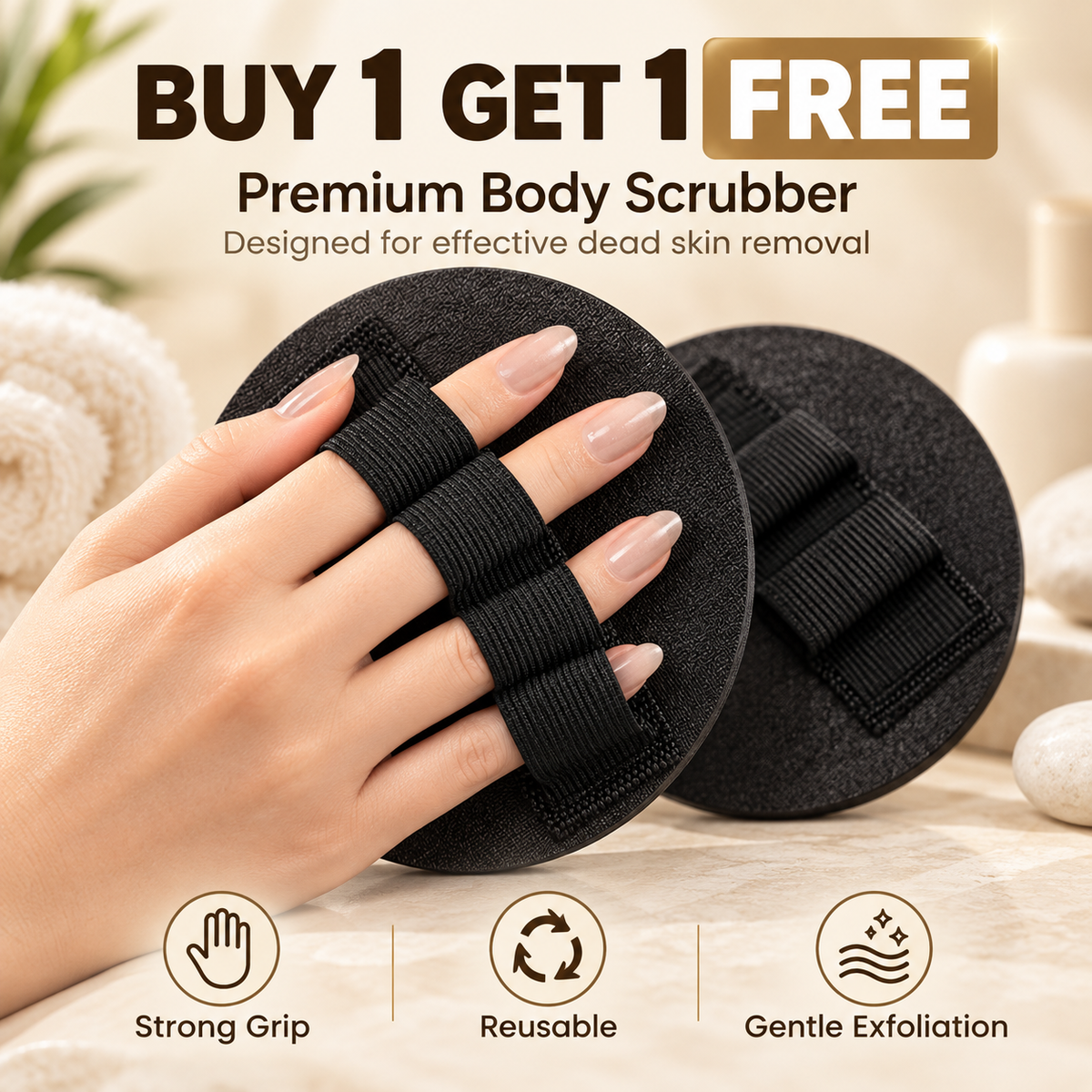 4-in-1 Exfoliating Scrubber Set ( 🔥 Limited Time Offer )