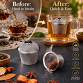 Portable Reusable Eco-Friendly Stainless Steel Tea Infuser
