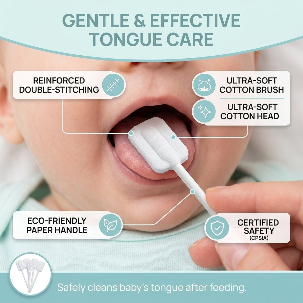 Imported Baby Oral Cleaning Gauze Sticks