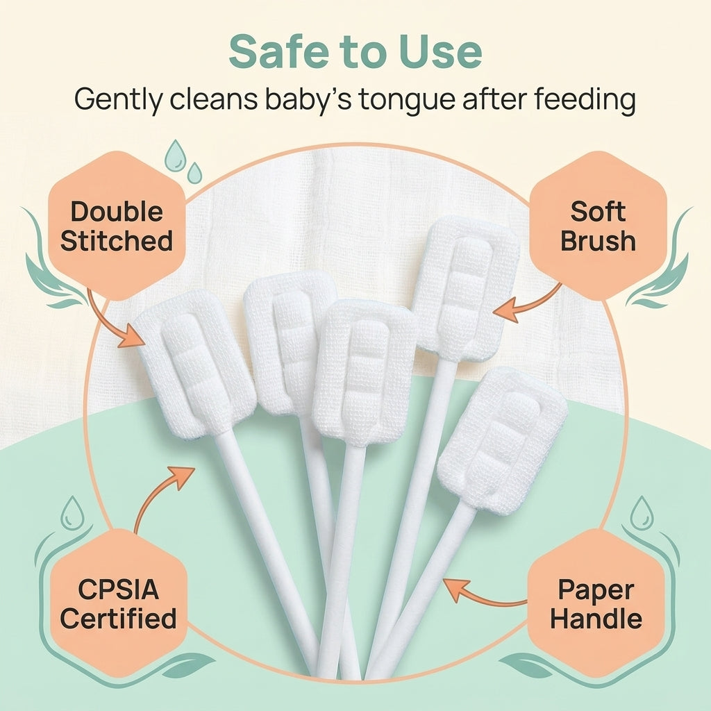 Imported Baby Oral Cleaning Gauze Sticks
