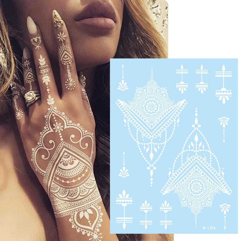 Neon Mehndi stickers