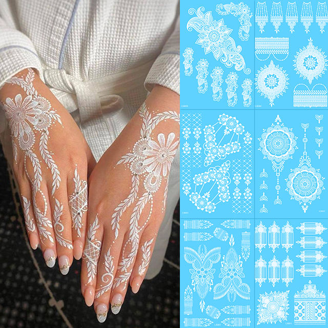 Neon Mehndi stickers