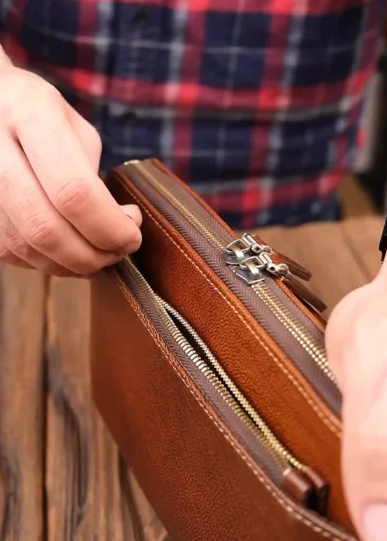 Leather Zipper Phone Handbag Wallet