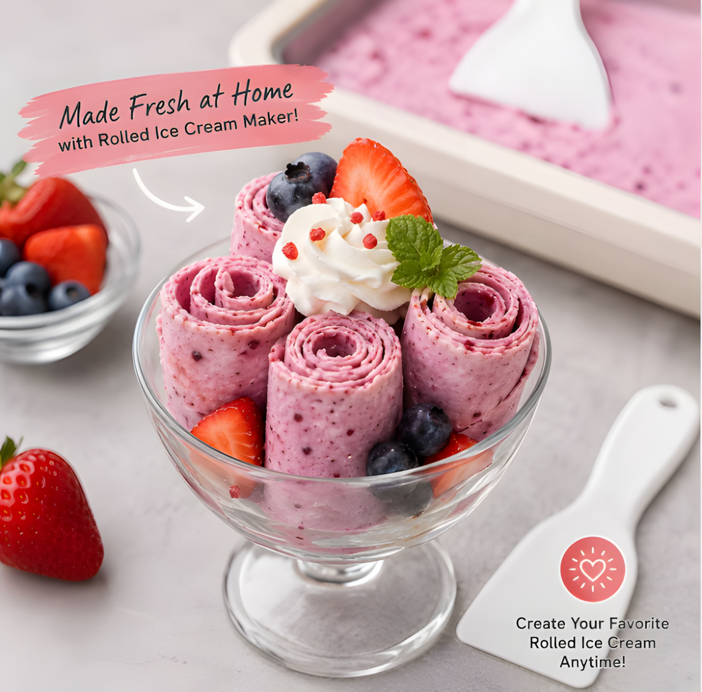 Cold Creamy Ice-cream Tray
