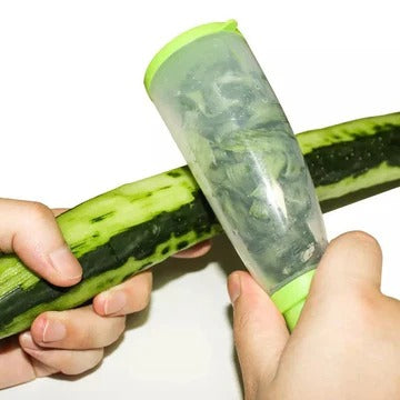 Multifunctional vegetable and fruit storage peeler