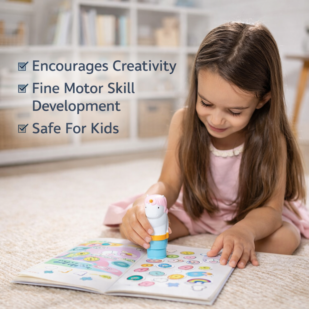 Removable Sticker Punch Toy (with Free Stickers)