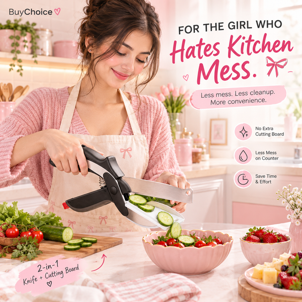 2-in-1 Cutter Clever Stainless Steel Knife