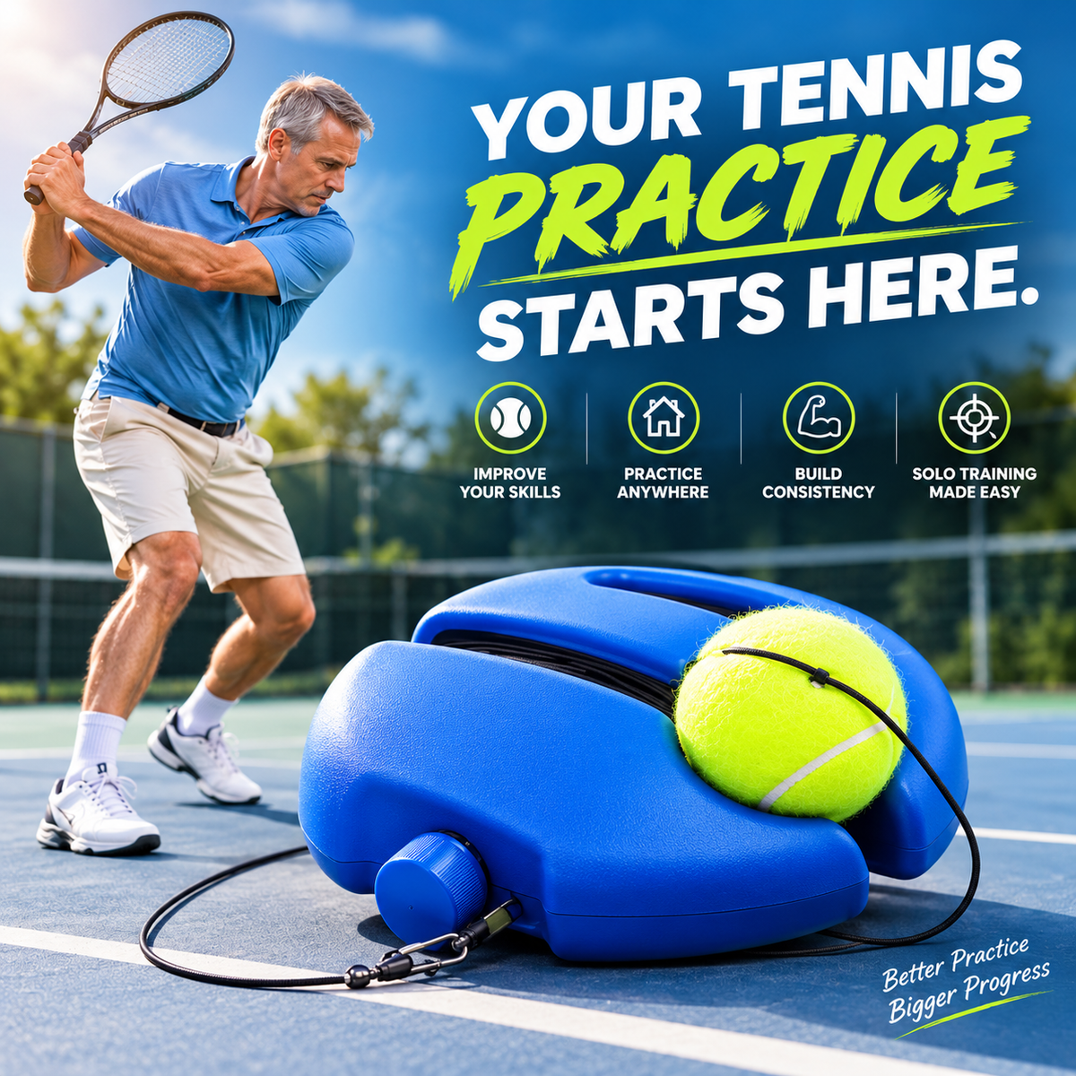 Professional Tennis Swing Training Tool