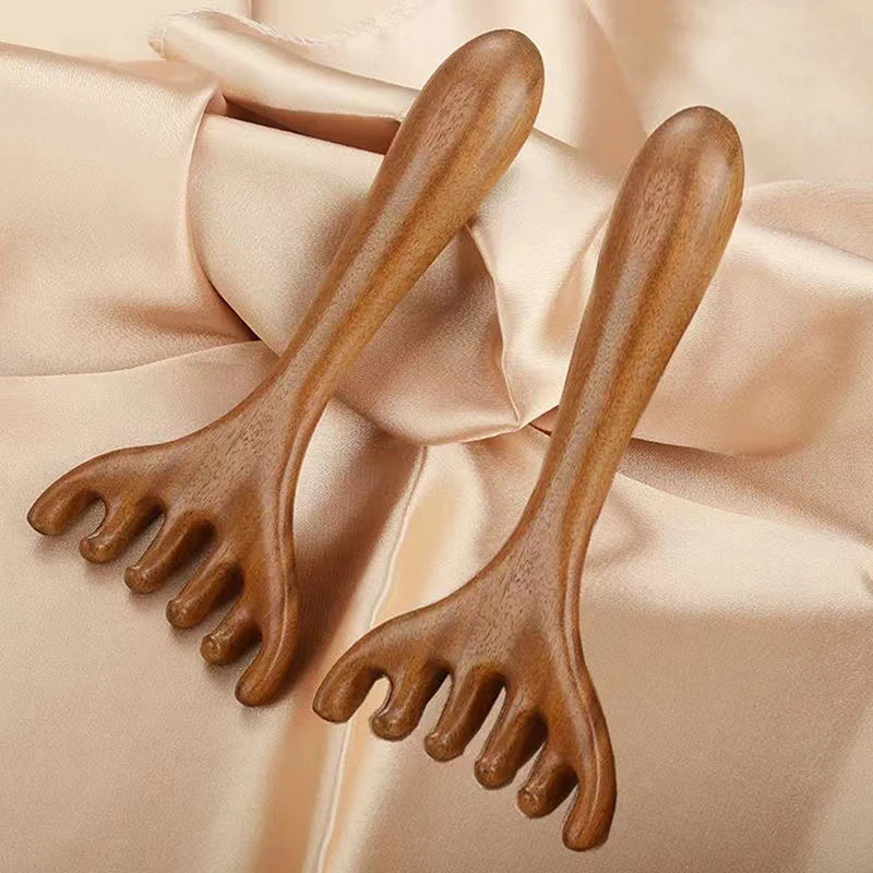 Wooden Scalp Pain Relief Massager