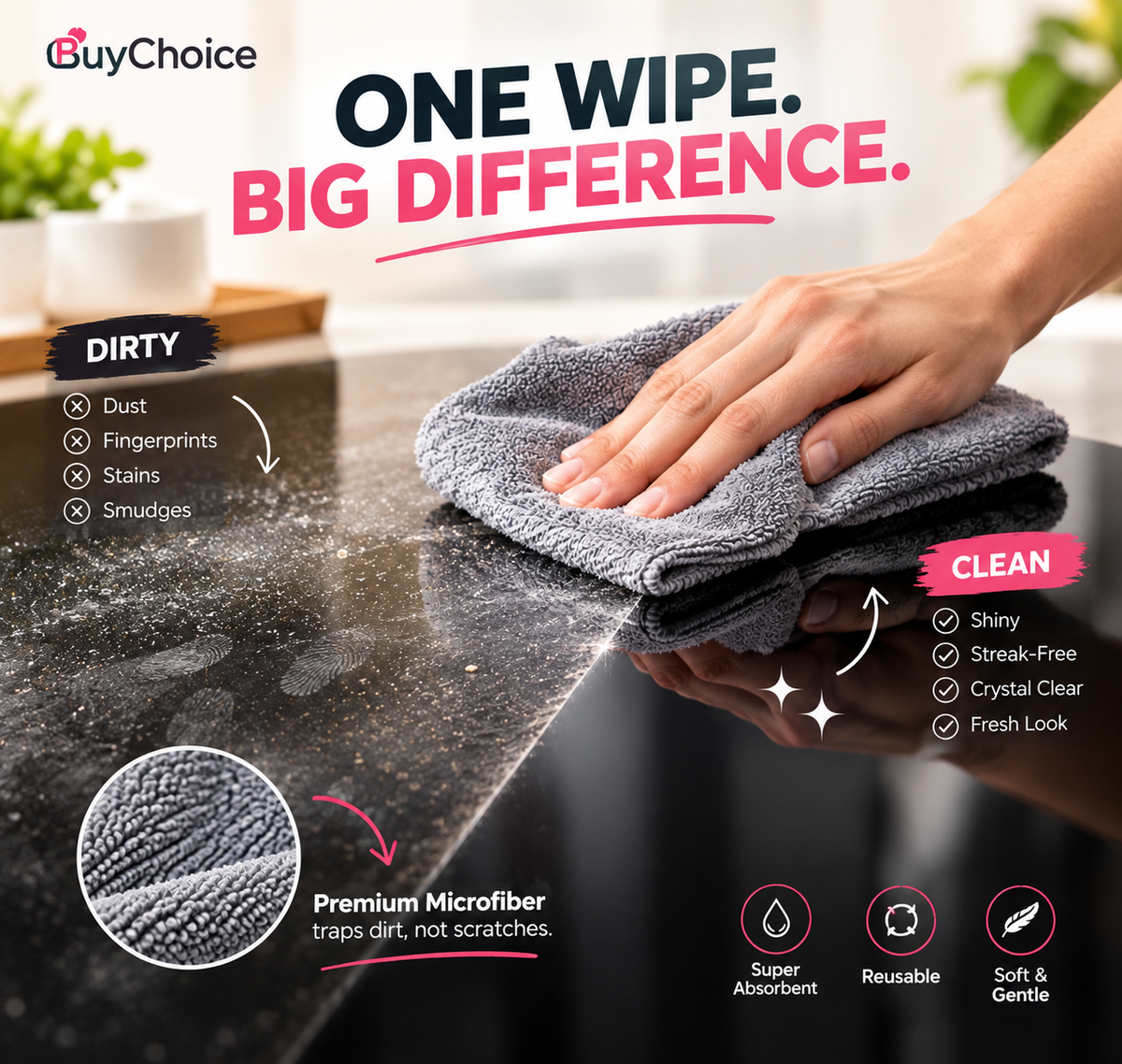 Microfiber Cleaning Roll
