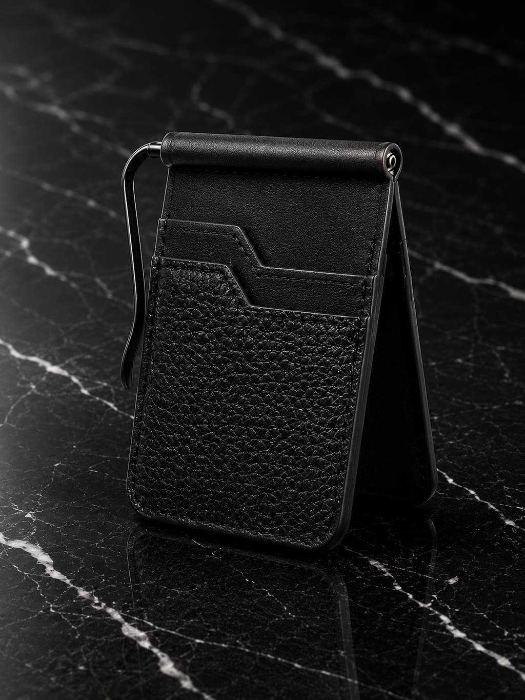 Cesar Men's Leather Clip Wallet