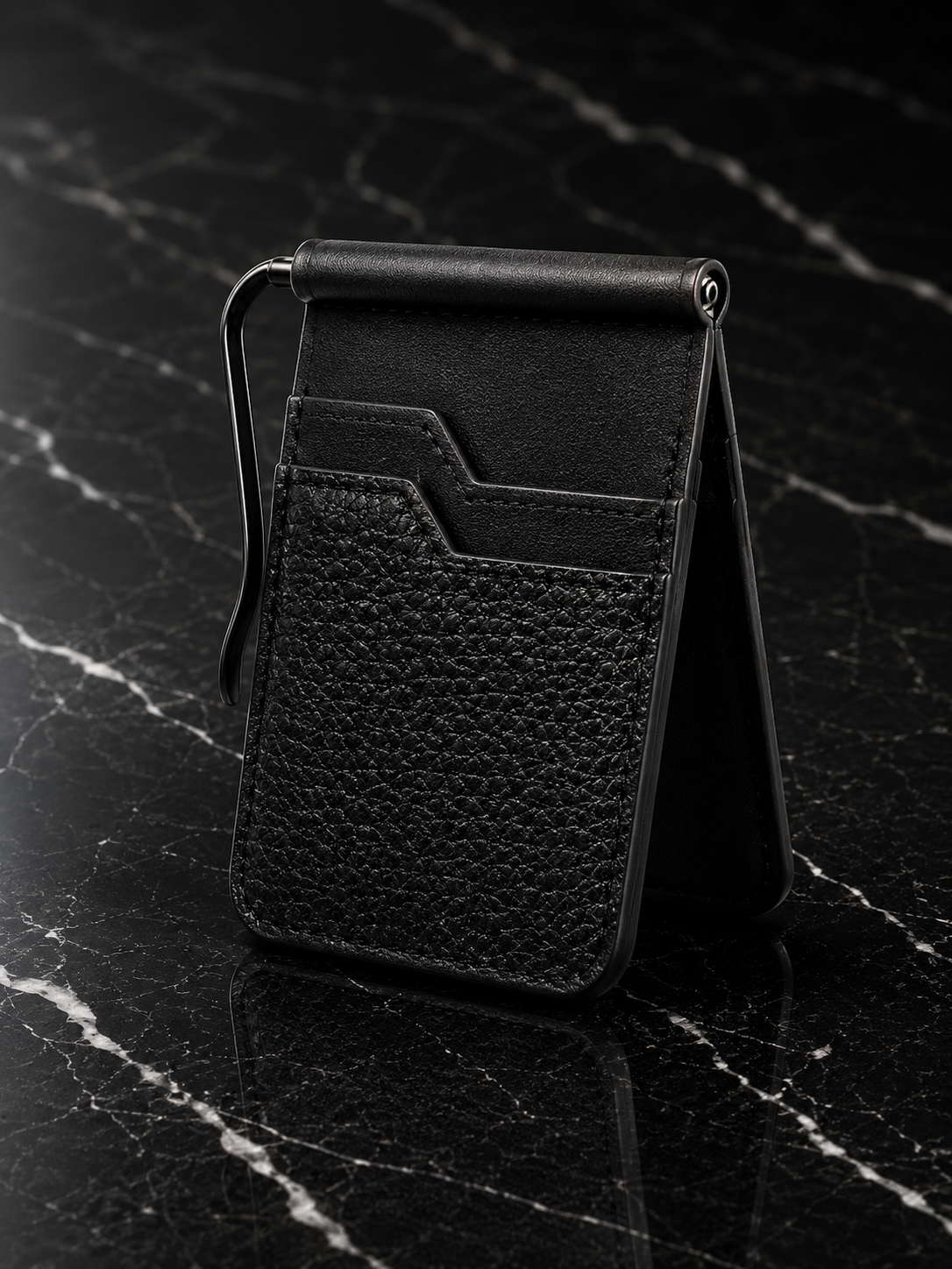 Cesar Men's Leather Clip Wallet
