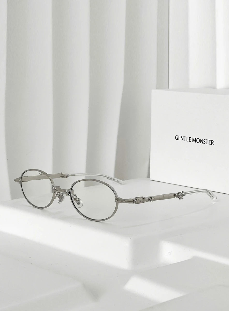Crystal Orbit Foldable Round Glasses
