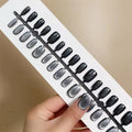Cat Eye Shimmer Press On Nails + Glue