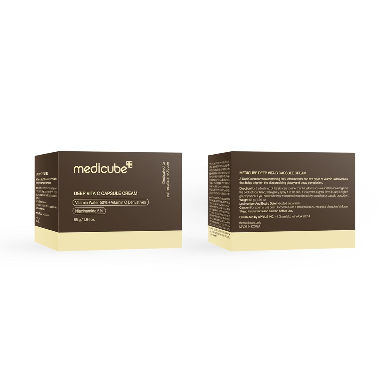 Medicube Deep Vita C Golden Capsule Face Moisturizer Cream  55g